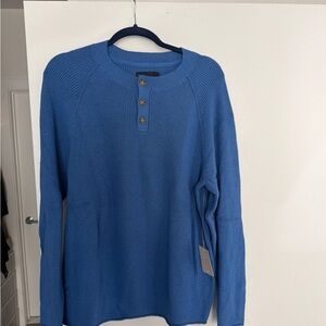 Lucky Brand Men's Blue Crewneck Sweater